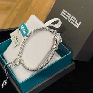 EFFY Sterling Silver Diamond Panther Head Bracelet